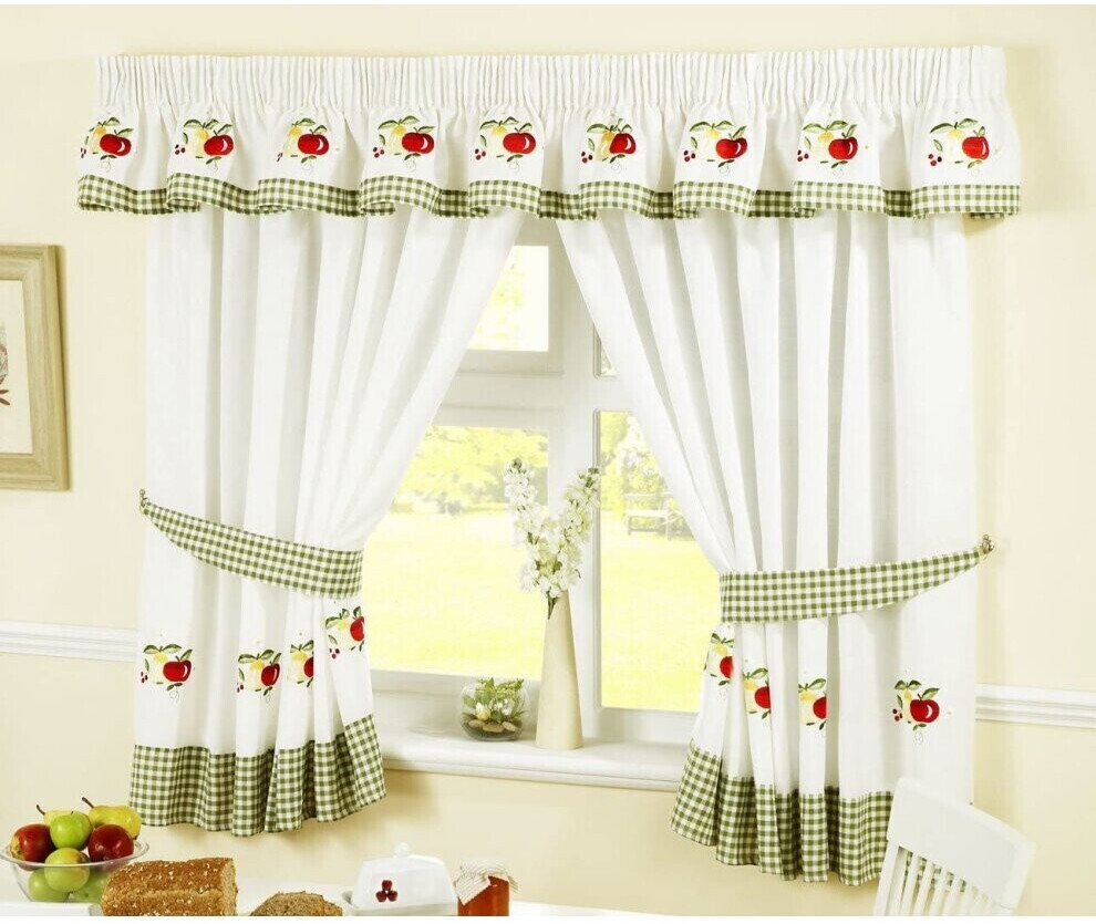 Alan Symonds Embroidered Fruits Pencil Pleat Curtains