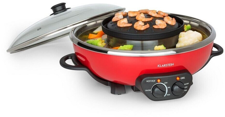 Klarstein Szechuan 2-in-1 Hot Pot Red