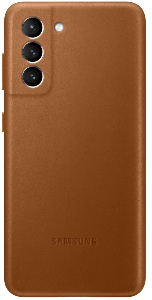 Samsung Leather Backcover (Galaxy S21) Brown