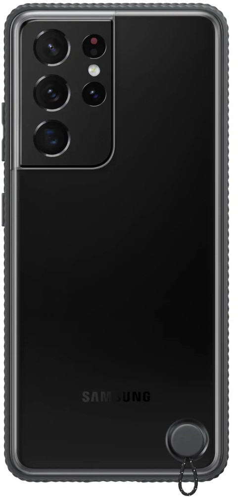 Photos - Case Samsung Clear Protective Cover  Black (Galaxy S21 Ultra)