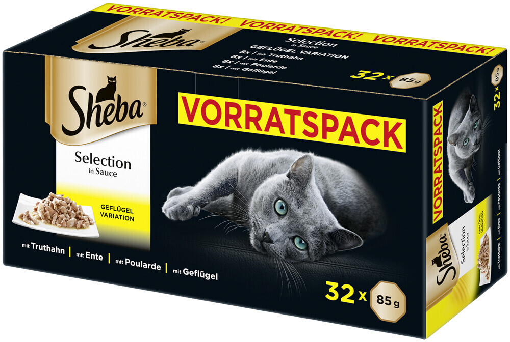 Sheba Multipack Selection in Sauce 32 x 85g