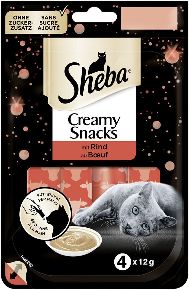 Sheba Creamy snacks with beef 4 x 12g