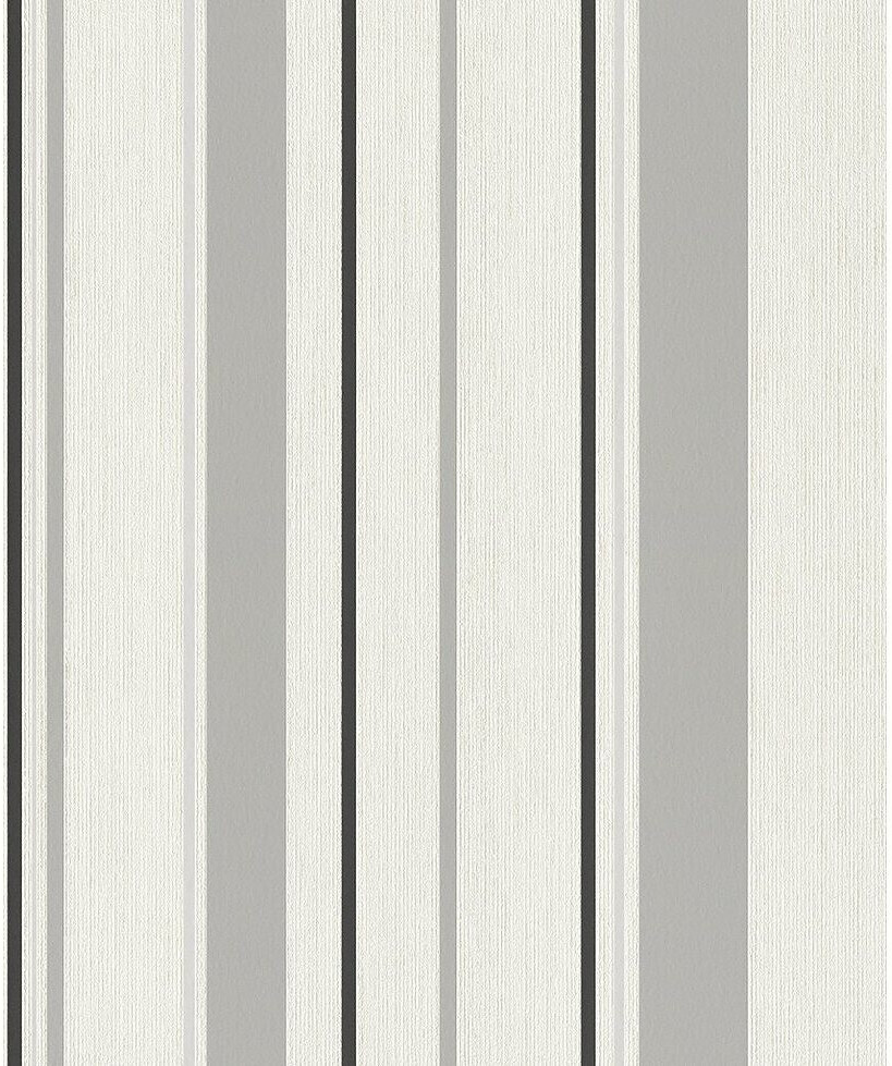 Rasch Rock'n Rolle (536256) white grey black Stripes
