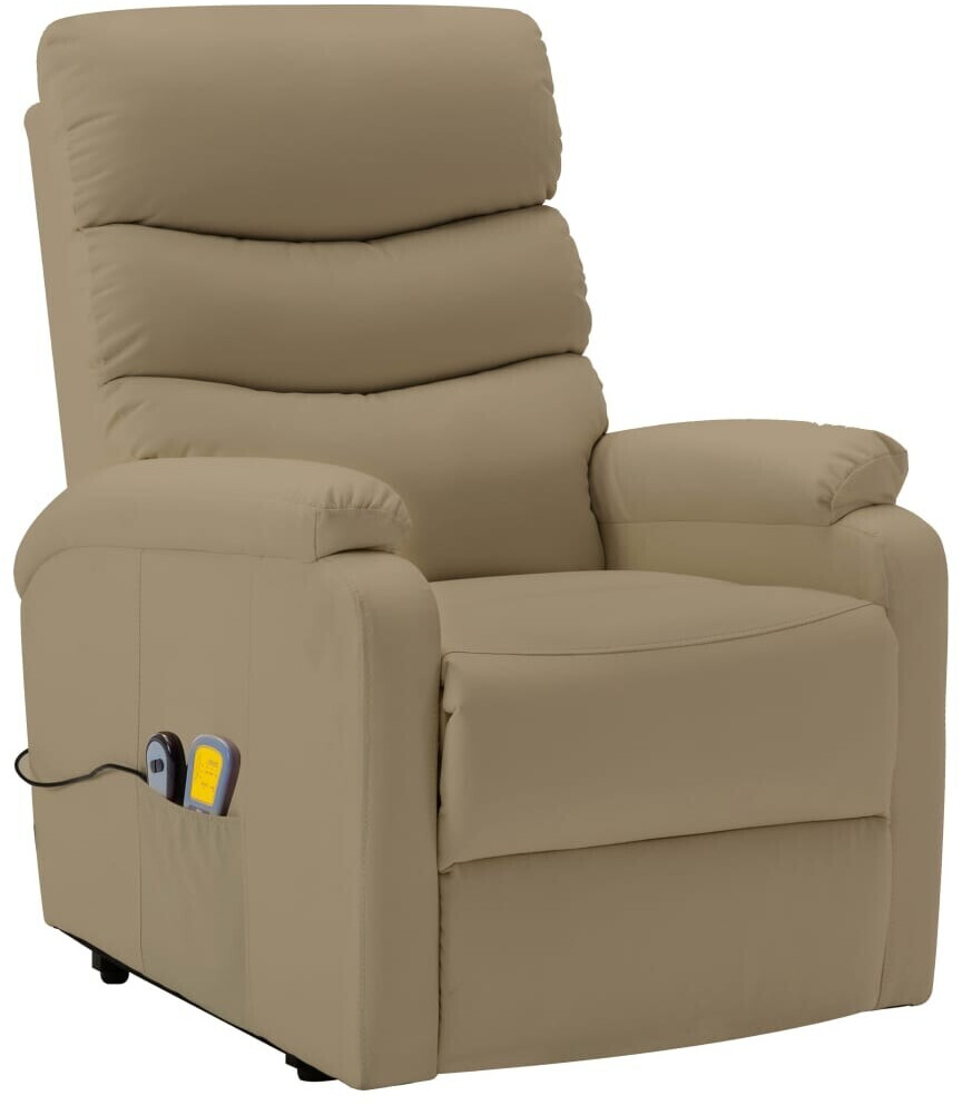 VidaXL Massage Seat with Stand-Up Support Imitation cappuccino-brown (321289)