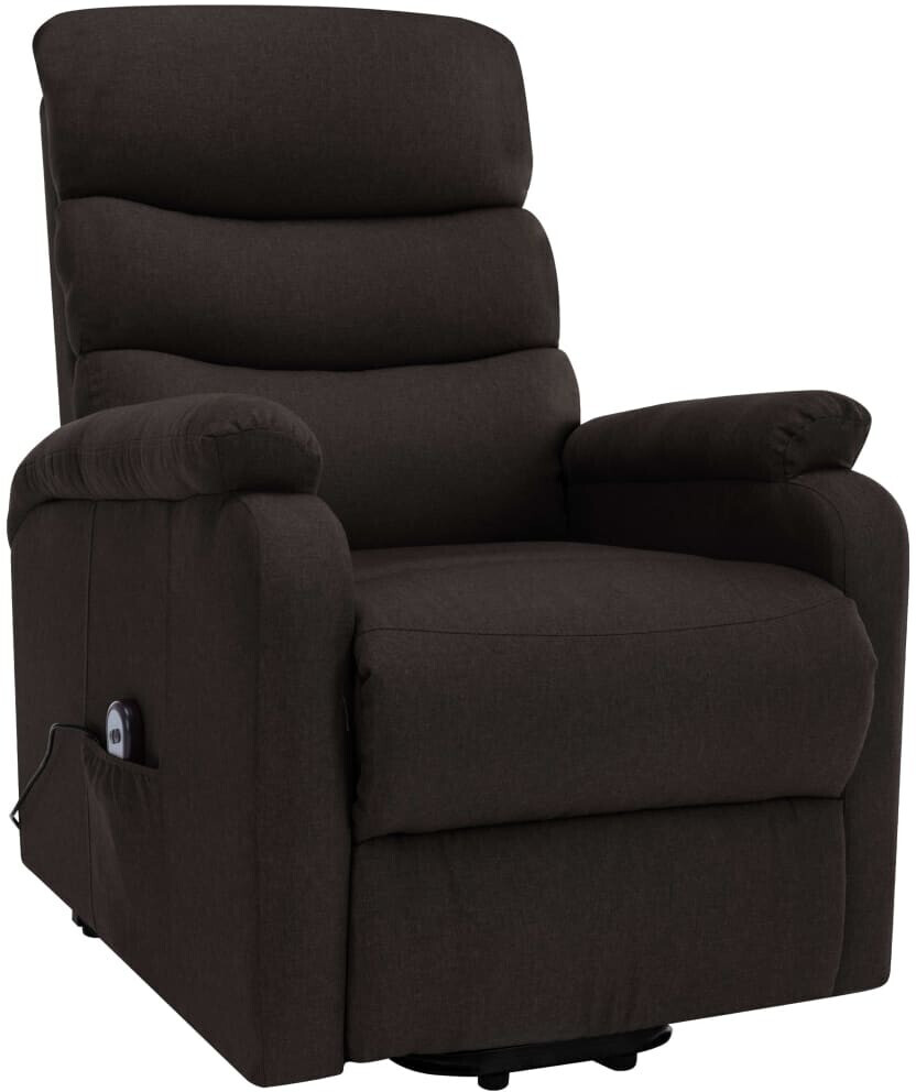 VidaXL Massage Seat with Stand-Up Support Fabric dark brown (321251)