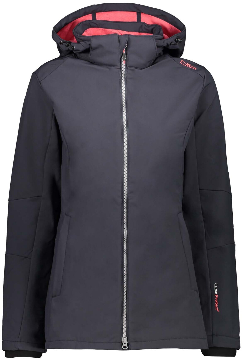 CMP Woman Softshell Jacket With Comfortable Long Fit (3A22226) antracite/corallo
