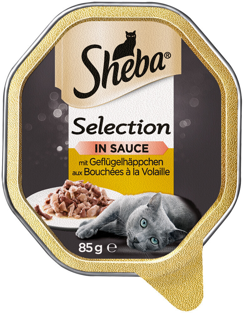 Sheba Selection in sauce with poultry bites bowl 85g