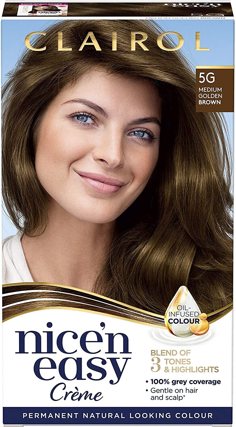 Photos - Hair Dye Clairol Nice'n Easy Crème Permanent  177ml 5G Medium Golde 
