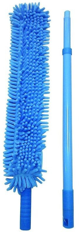 MSV France 100480 Extendable feather duster Microfiber duster with telescopic handle, 54 - 86 cm length