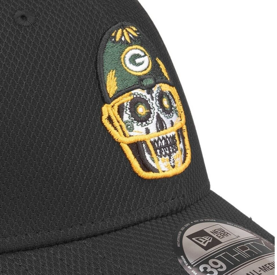 New Era 39Thirty Diamond Cap Skull Green Bay Packers ab 34,90