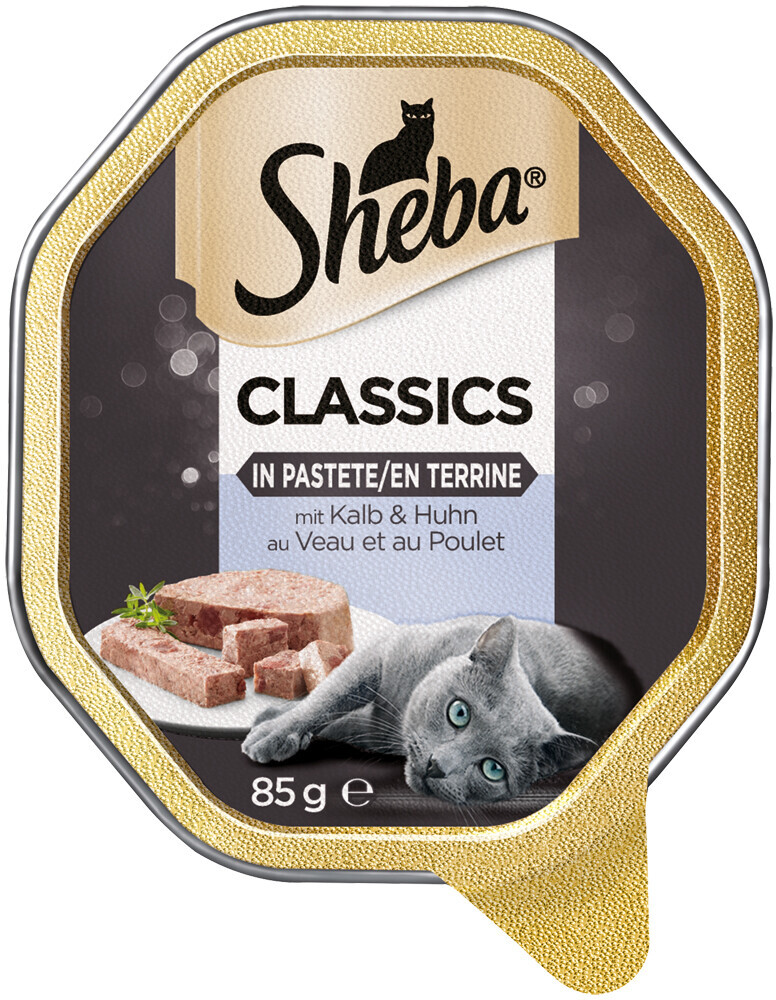 Sheba Classics in pâté with veal and chicken