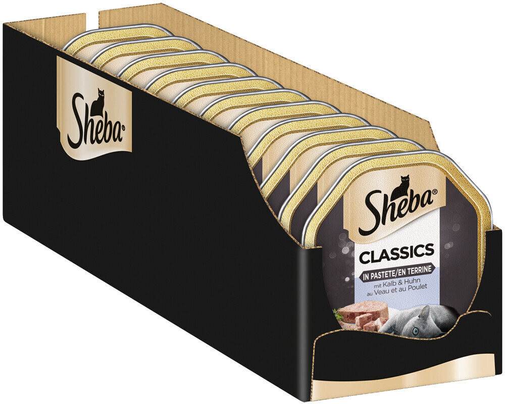 Sheba Classics in pâté with veal and chicken 22 x 11 x 85g