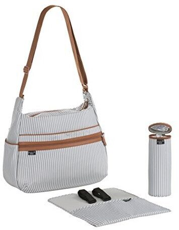 Lässig Diaper bag Marv Urban Bag pinstripe light grey