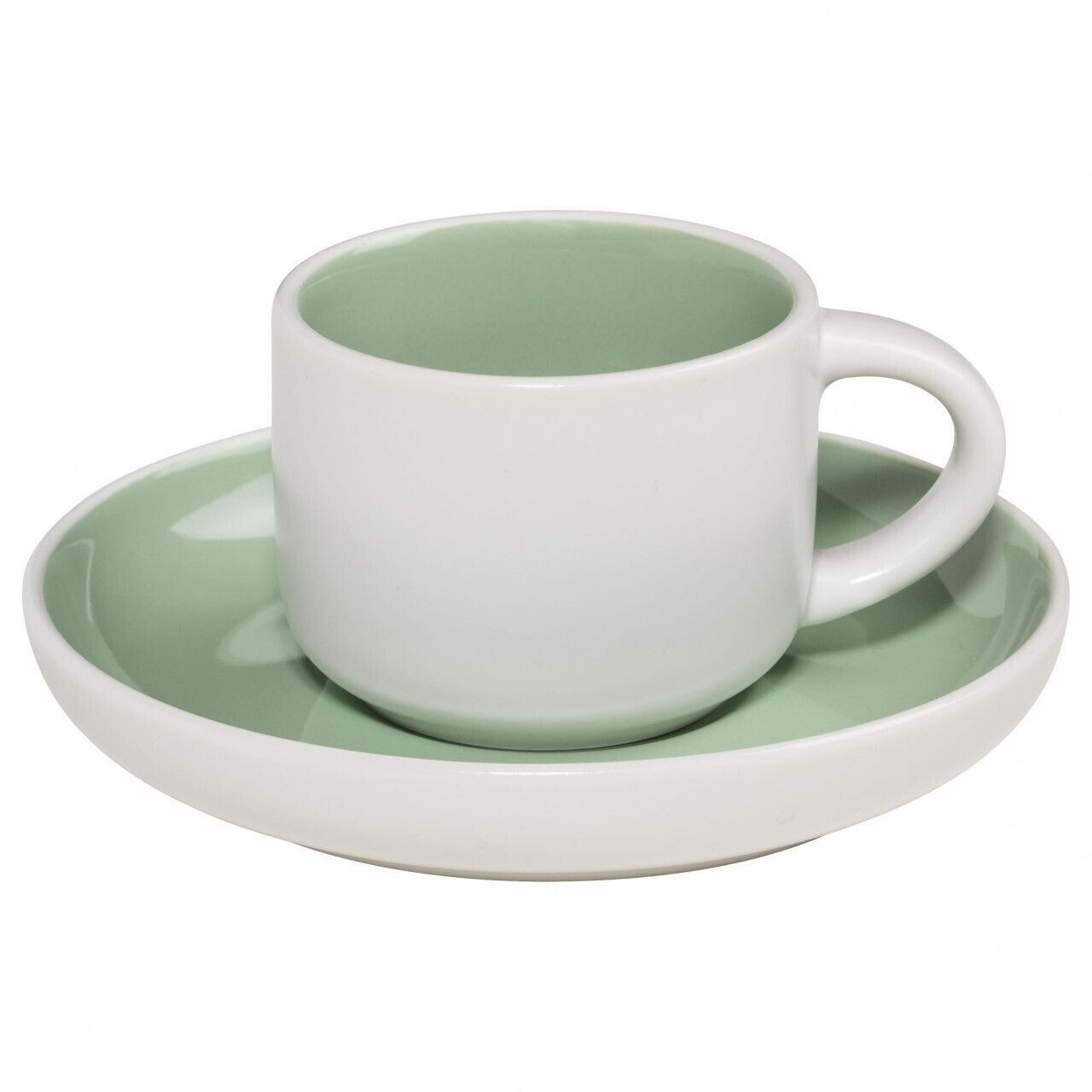 Maxwell & Williams Cup with saucer TINT mint green (220 ml)