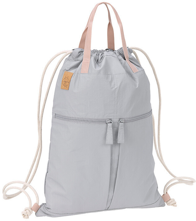 LÄSSIG Baby Changing Pouch With Mat - Compact Diaper Bag Insert In Soft Stripes Pink