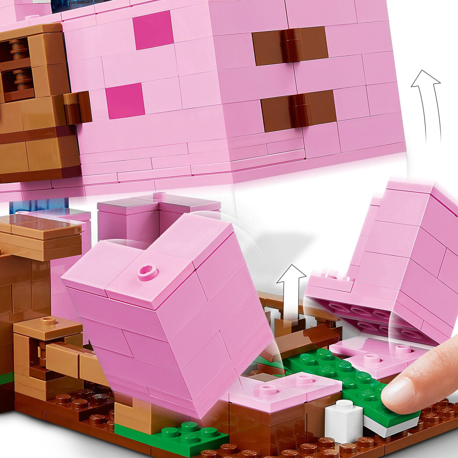 LEGO Minecraft La Maison Cochon - 490 pièces - 8 ans et plus