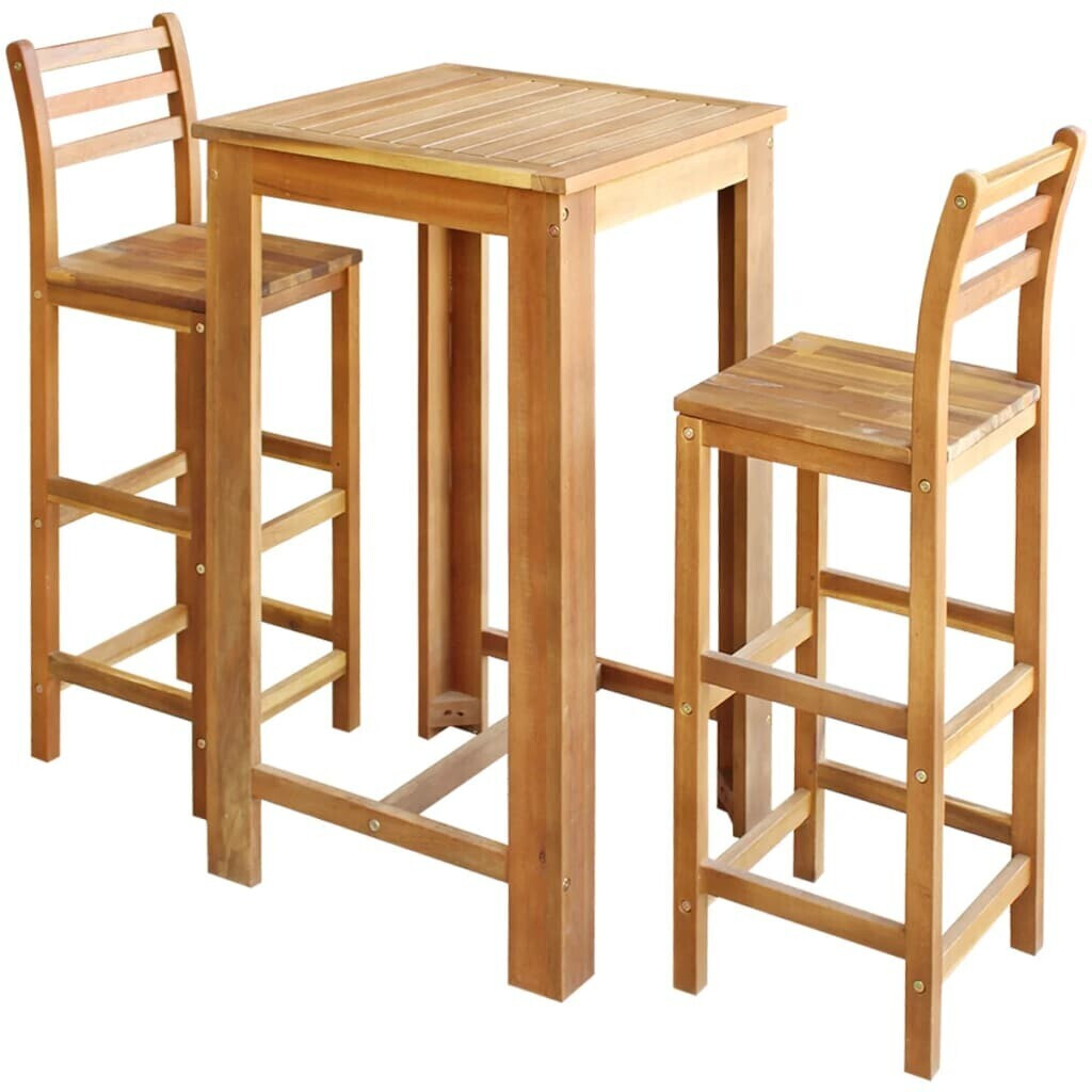 vidaXL Breakfast Bar Table & Chairs Set ab € 177,99 | Preisvergleich
