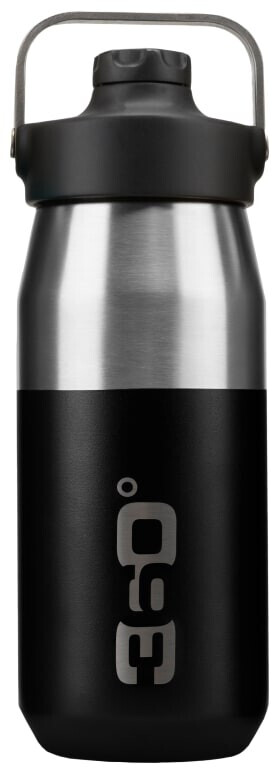 360° Degrees Widemouth Insulated Sip Bottle (750ml) Black