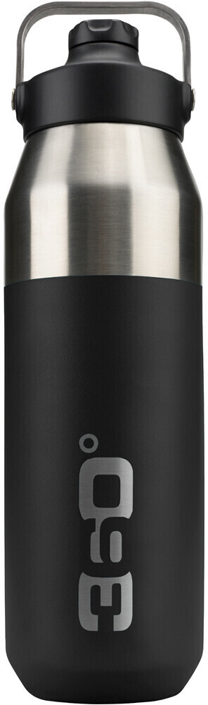 360° Degrees Widemouth Insulated Sip Bottle (1L) Black