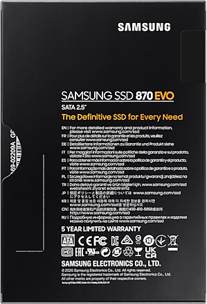 MZ-77E4T0B: Samsung SSD 870, série EVO, 4 To chez reichelt elektronik