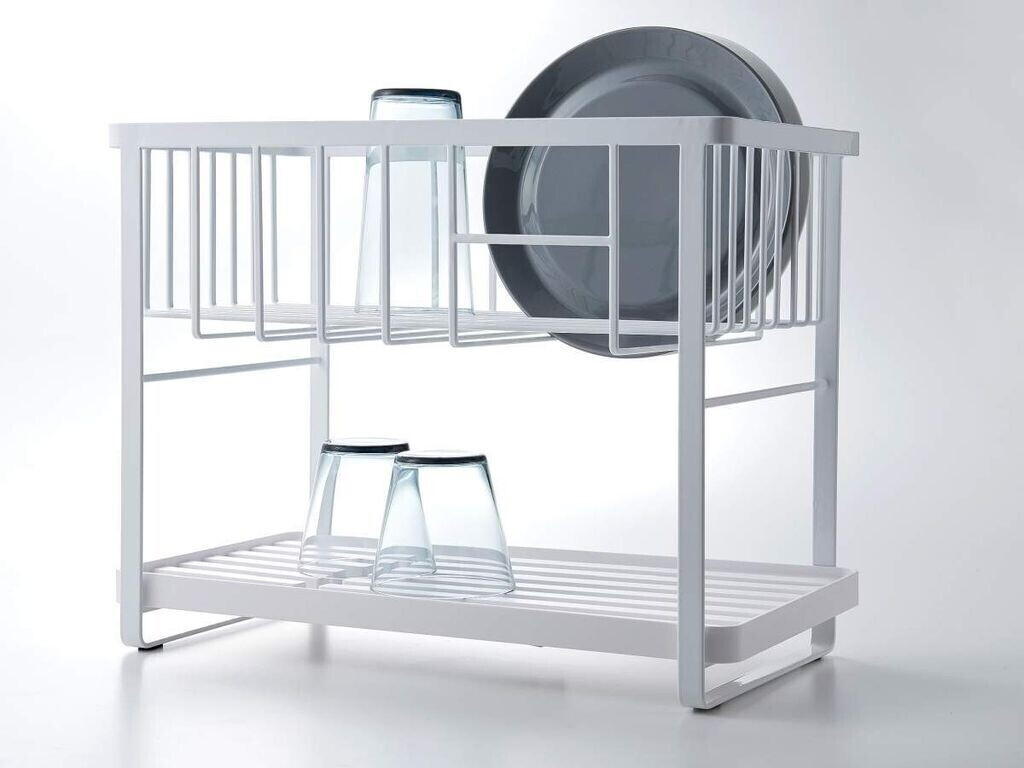 YAMAZAKI Tower draining rack, white