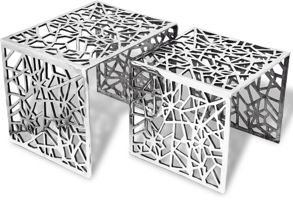 vidaXL 2-Piece Nesting Side Tables