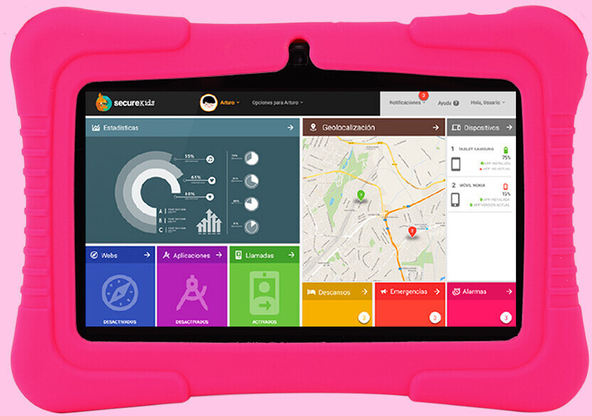 SaveFamily Children Tablet 7 pink
