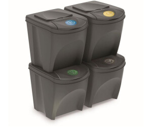 Prosperplast Mülleimer Sortibox, anthrazit, aus Kunststoff, 3x 25 Liter –  Böttcher AG