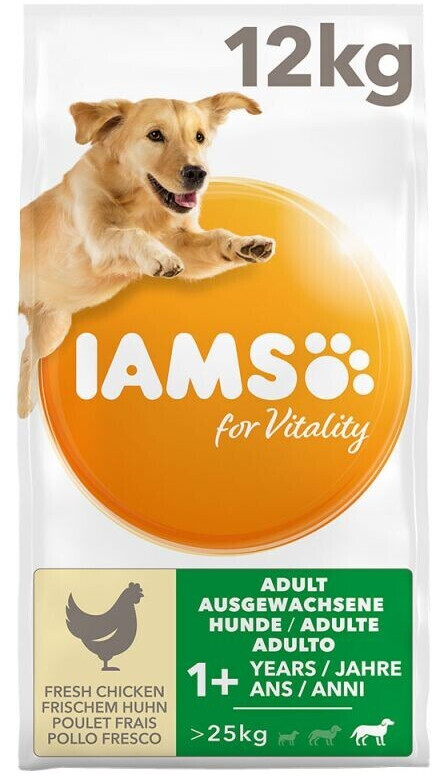 IAMS For Vitality Adult Large Dog - Chicken (2 x 12kg)