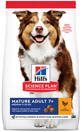 Hill's Science Plan Mature Adult 7+ Medium with Chicken (14kg)