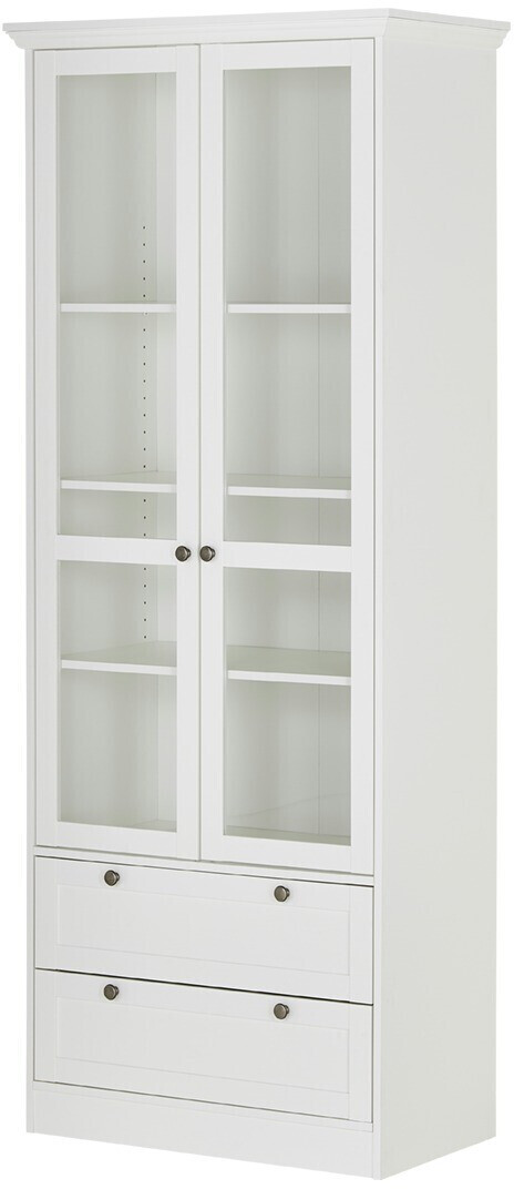 Finori Landhaus-Glasvitrine 80x200x45cm weiß (002478002904) ab 175,00 € |  Preisvergleich bei