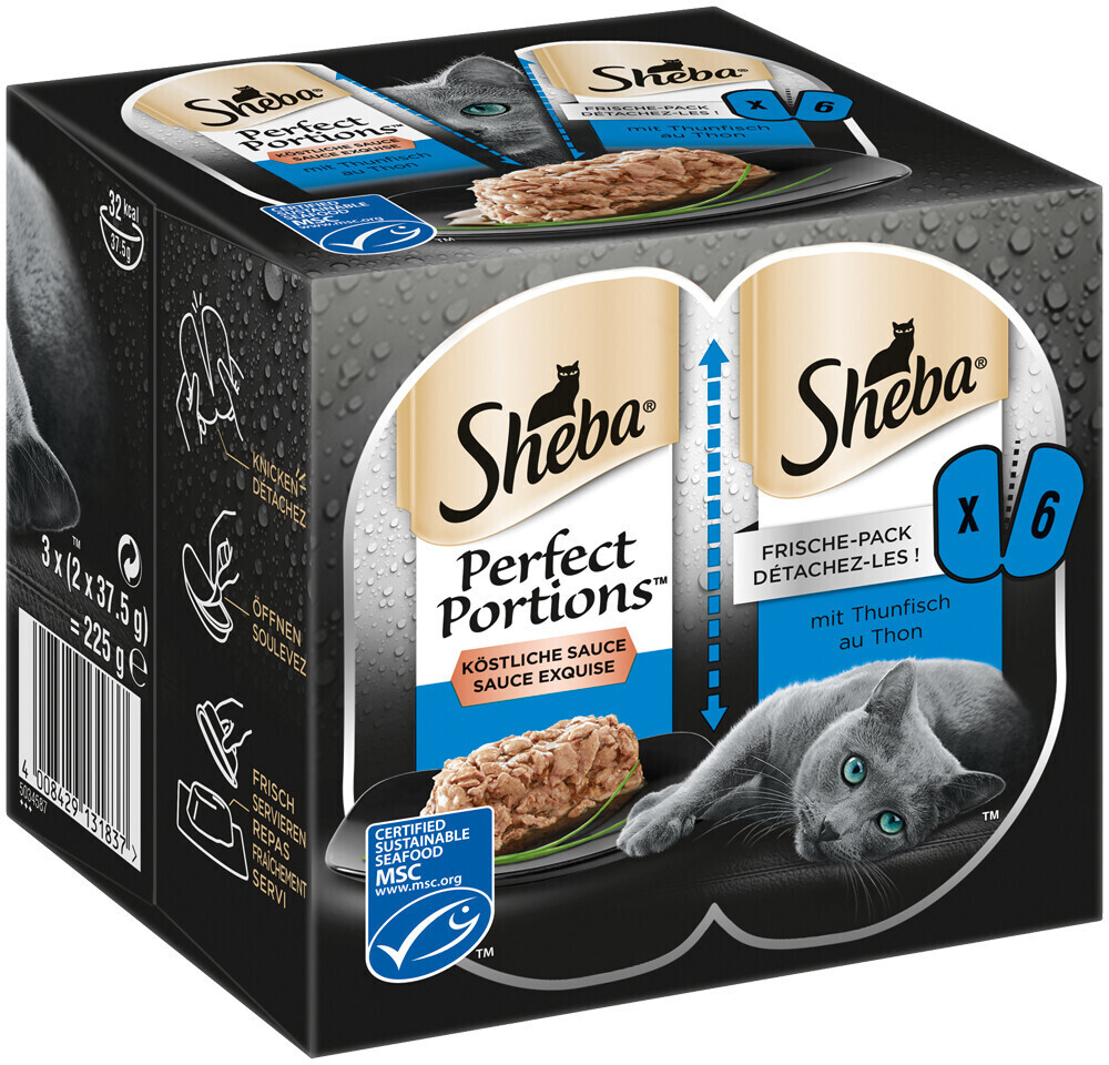 Sheba PERFECT PORTIONS with tuna MSC 3x2x37,5g