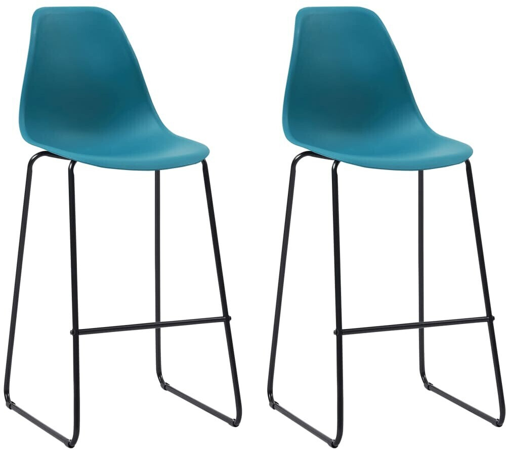 VidaXL 2-Piece Bar Chair Set, Turquoise