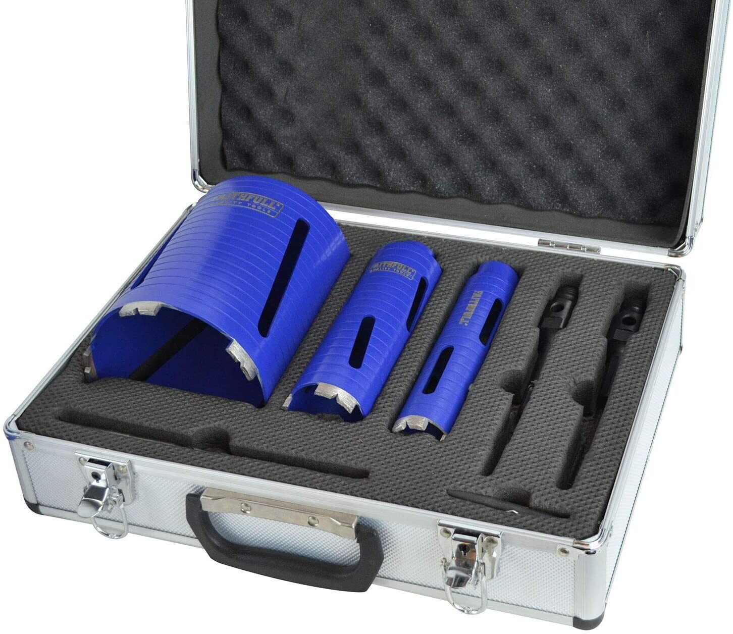 Faithfull FAIDCKIT7 Diamond Core Drill Kit with Case (Pack of 7)