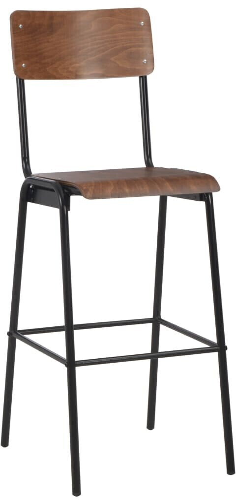 VidaXL Plywood/Steel Bar Chairs (4 Pieces)