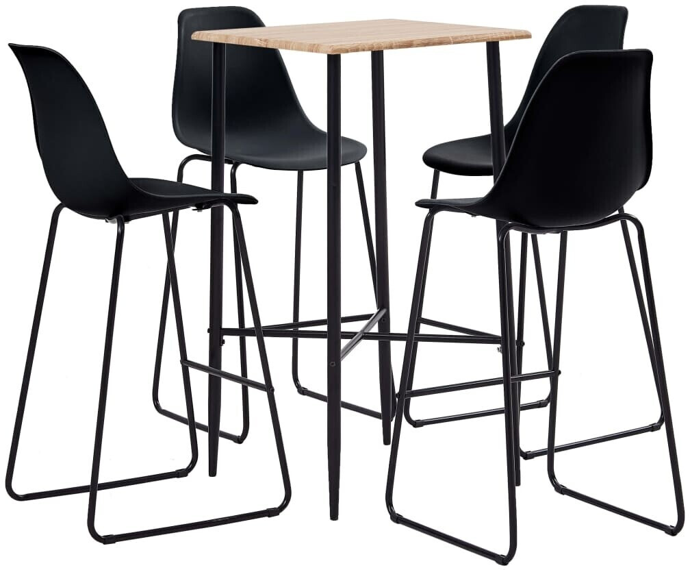 vidaXL Bar Set, Black