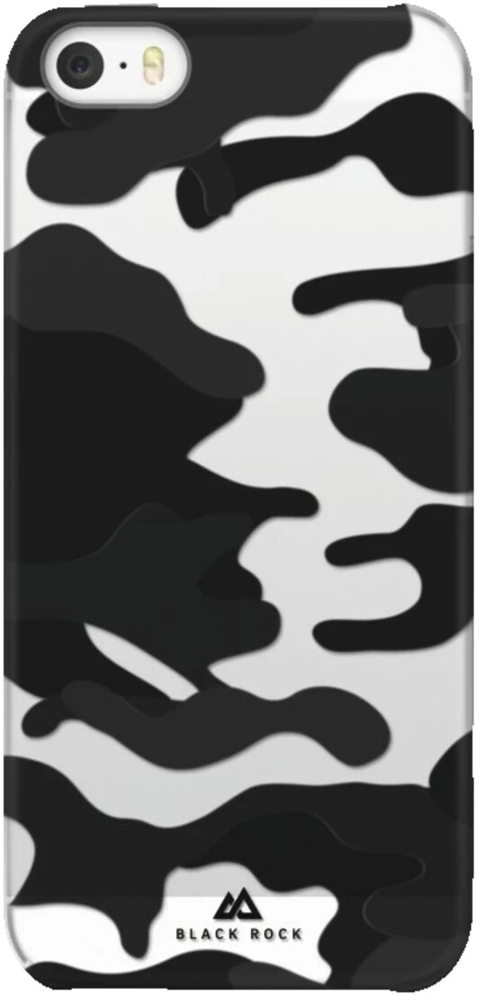 Black Rock Camouflage Case Apple iPhone 5 iPhone 5S iPhone SE (2016) Black/Transparent