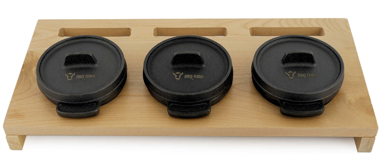 BBQ-Toro Mini Dutch Oven Set (4 pcs.)