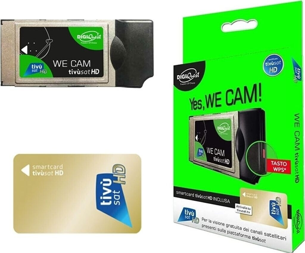 Digiquest We CAM SmartCam HD CI+ Modul inkl. TiVuSat Smartcard