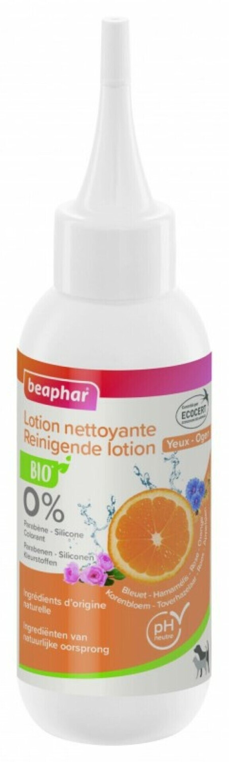 Beaphar Lotion nettoyante yeux bio chien & chat 100 ml