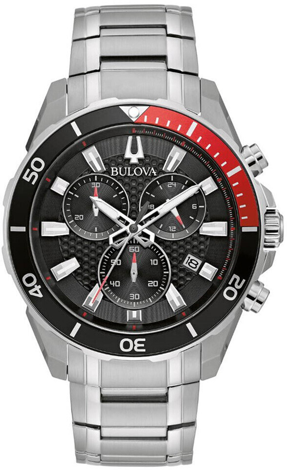 Bulova Men's Chronograph Quartz Watch 98B344 Silver