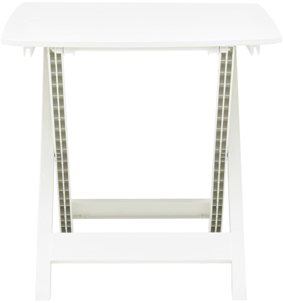 Vidaxl table de jardin blanc 89 cm plastique VIDAXL Pas Cher
