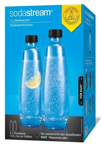 SodaStream Duo-Pack 1 L Preise) bei (Februar ab | Glasflasche 2024 € 12,99 Preisvergleich