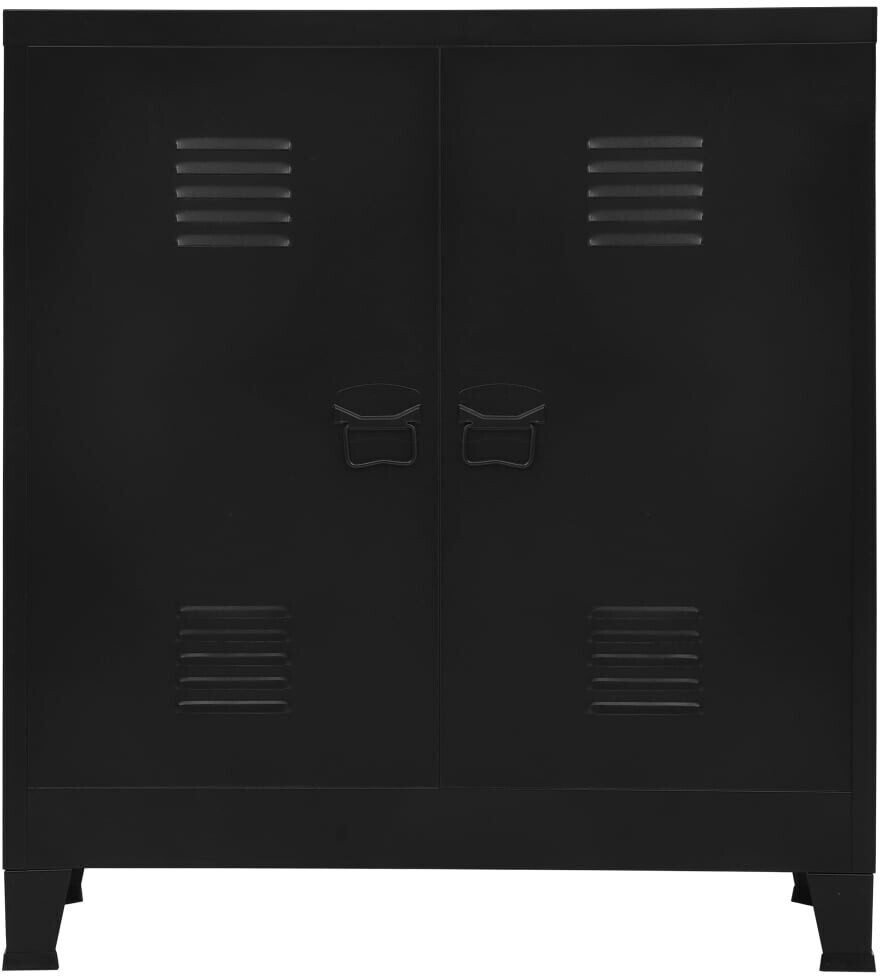 vidaXL 2-Door Filing Cabinet, Industrial Black
