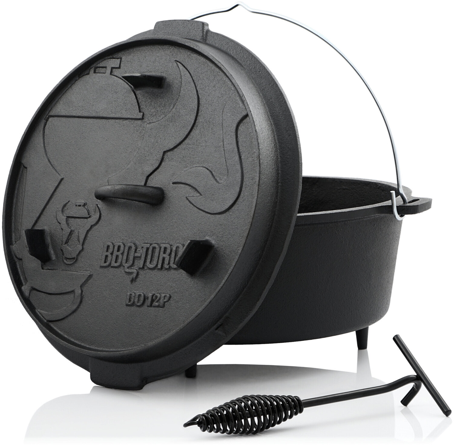 BBQ-Toro Dutch Oven Premium (with Feet) DO12P