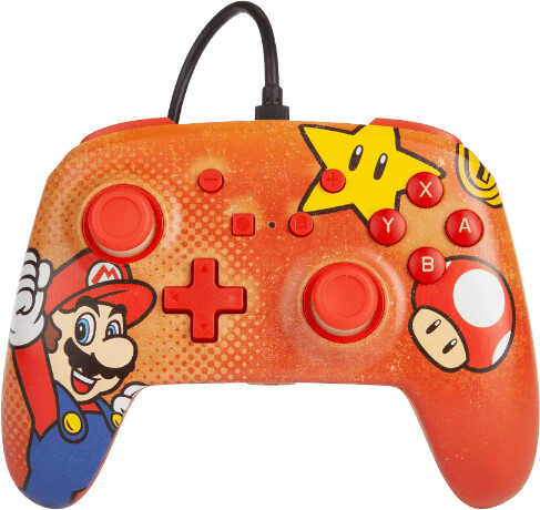 PowerA Nintendo Switch Enhanced Wired Controller (Mario Vintage)