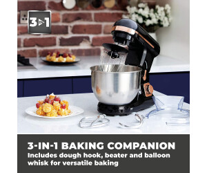 Black Tower T12033 3-in-1 Stand Mixer with 6 Speeds and Pulse Setting 1000 W 