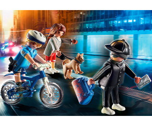 Playmobil 70573 Polizei-Fahrrad Verfolgung des Taschendiebs 