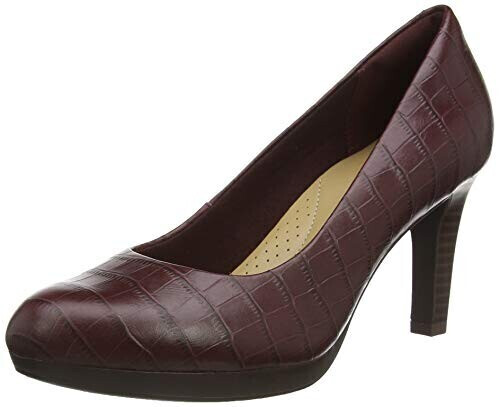 Clarks Adriel Viola burgundy interest