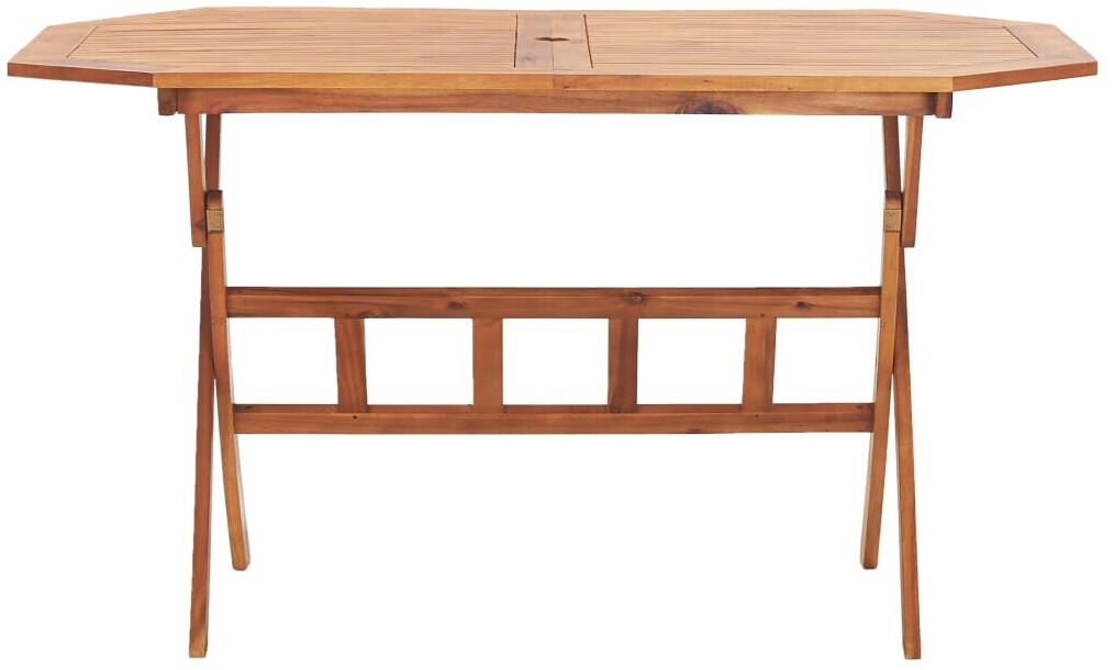 VidaXL Table de jardin pliante bois d'acacia 135 x 85 cm